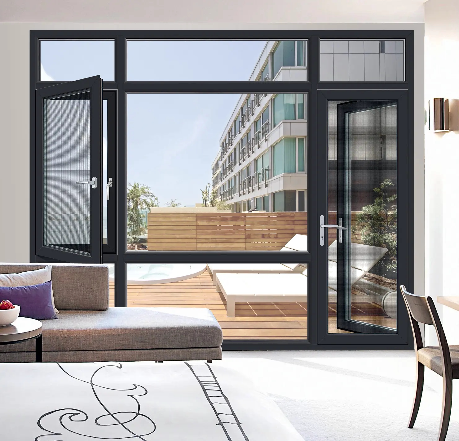 凤铝维盾系统推拉拉窗移窗开窗铝合金隔音阳台铝合金窗