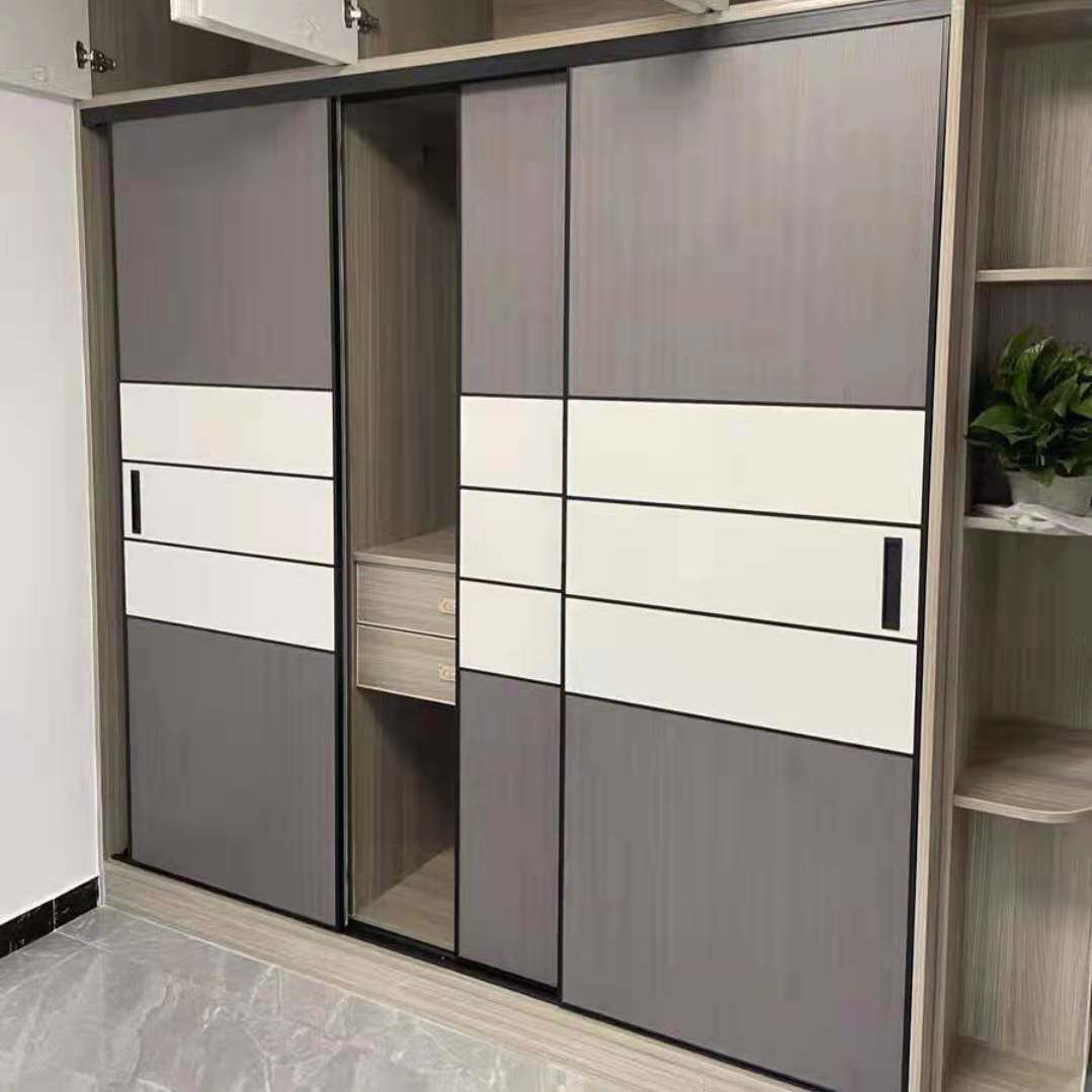 移门定做衣柜柜门现代简约推拉滑移定制耐磨欧式厨房门