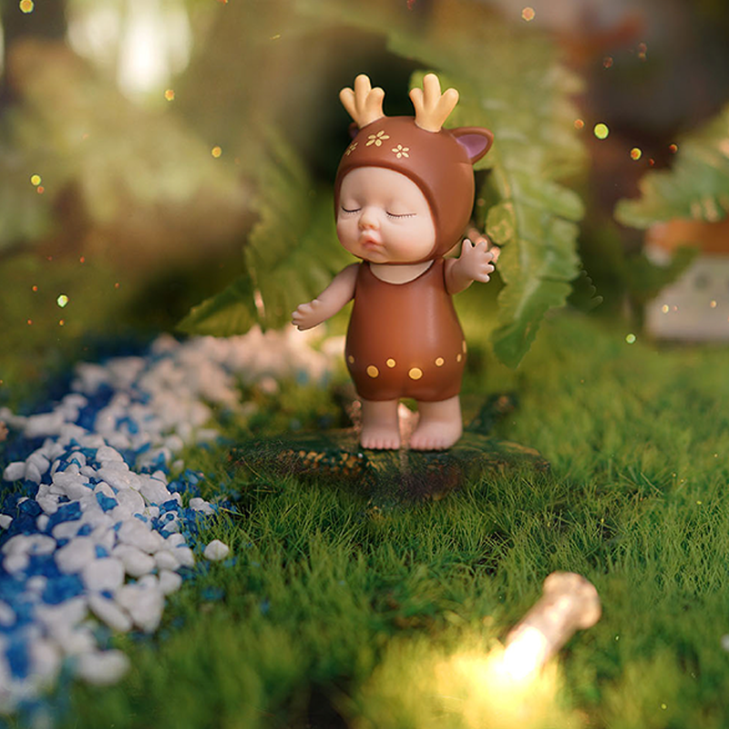 比伯娃娃bieber5五潮玩盲盒公仔奇幻森林迷你摆件潮玩盲盒