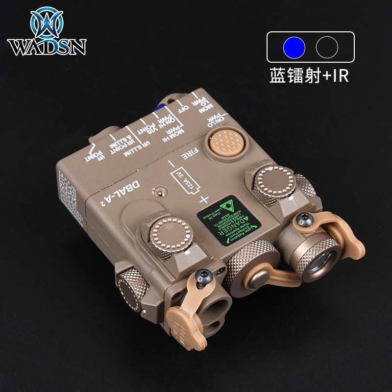 WADSN沃德森DBAL-A2/PEQ红绿蓝激光IR镭射指示器战术装备手电照明