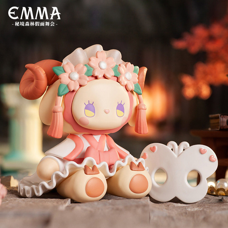 emma秘境森林假面假面舞舞会系列盲盒公仔网红潮玩盲盒