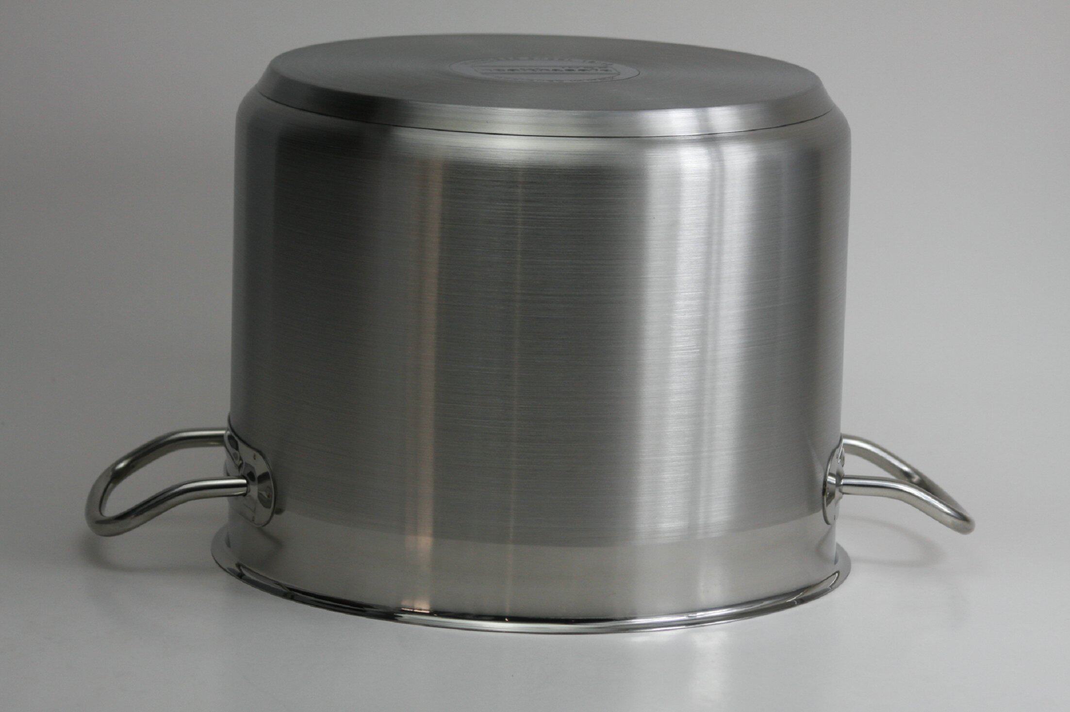 赫德赛出口德国304不锈钢24cm深汤锅18-10三层复底不粘锅超大汤锅