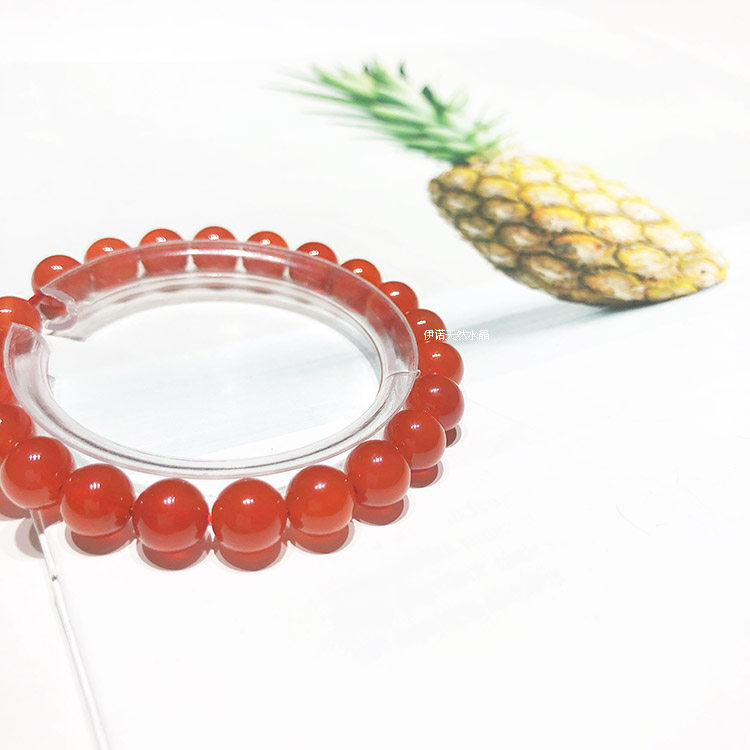 天然水晶玛瑙手链手串转运小珠珠子女士学生简约手链