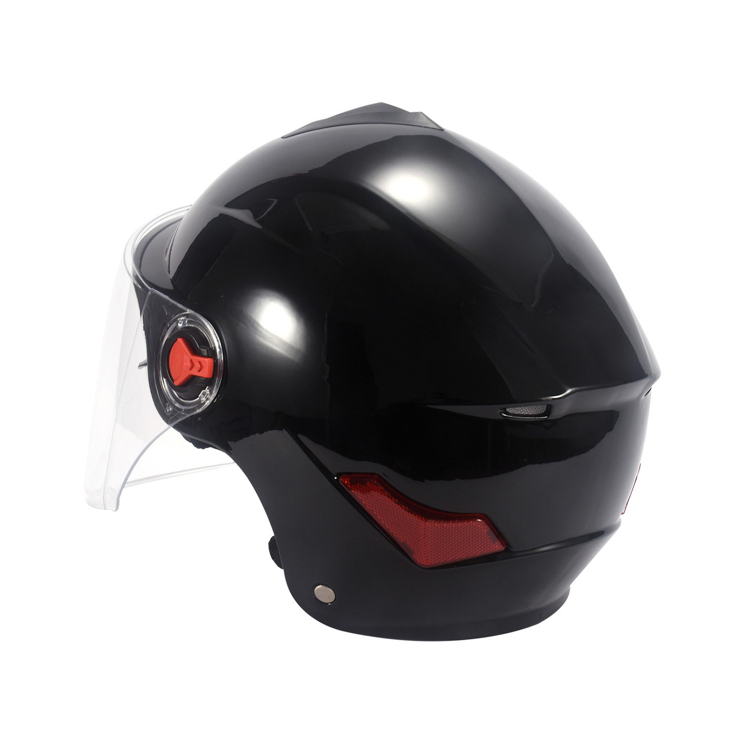 头盔byb电动车男女通用夏季摩托车镜片头盔