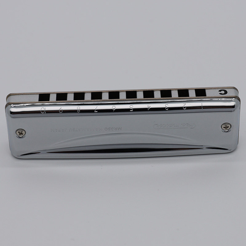 日本suzuki铃木mr350mr35010孔布鲁斯口琴初学者成人口琴