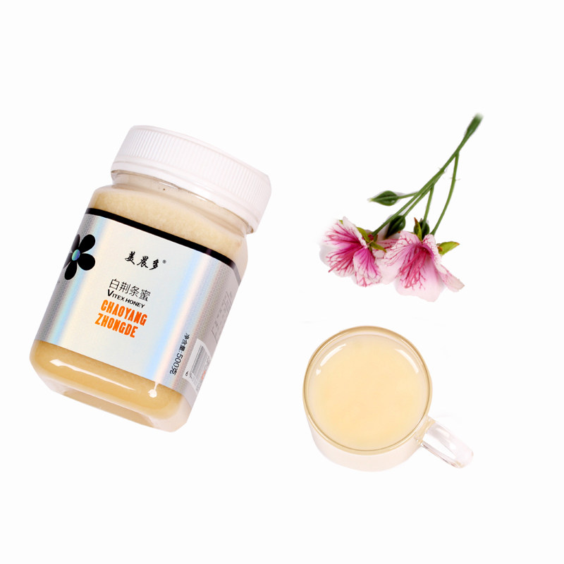 美晨多白荆条蜂蜜出口品质天然成熟结晶蜜无添加冲饮500g