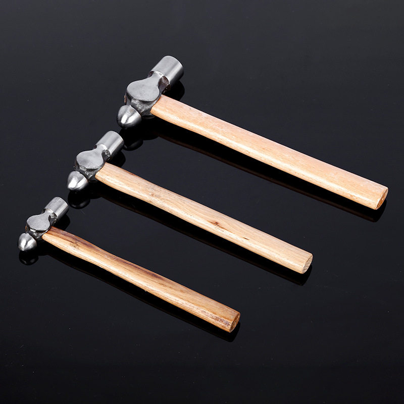 锤子圆头家用铁锤榔头纯钢手锤奶头锤小迷你圆头锤