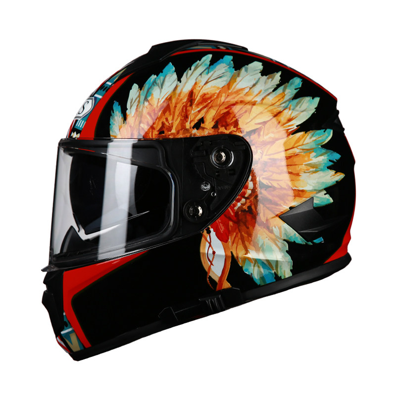 摩托车ais艾狮男女电动镜片蓝牙全覆头盔机车摩托车头盔