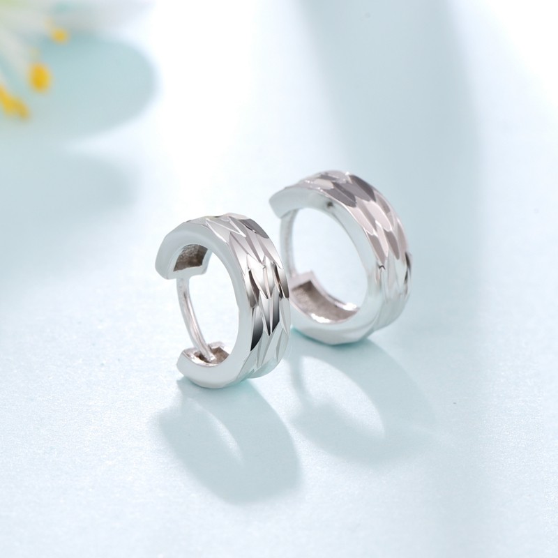 bebekitty贝贝猫通体s925纯银银耳扣男女款情侣耳环