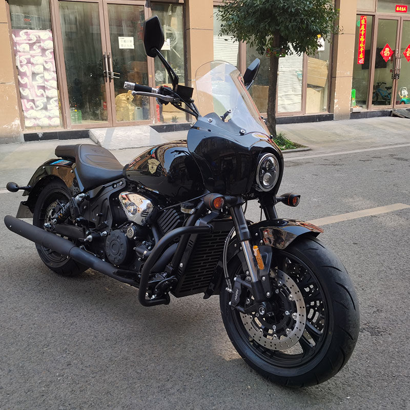 建设香帅摩托车摩瑞mv800mv900保险杠防摔护杠边包摩托车保险杠