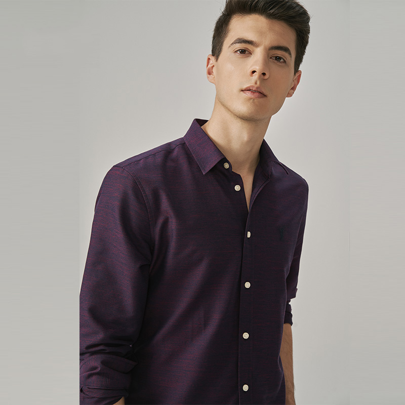 polosport保罗长袖衬衫2021春季商务韩版休闲衬衫
