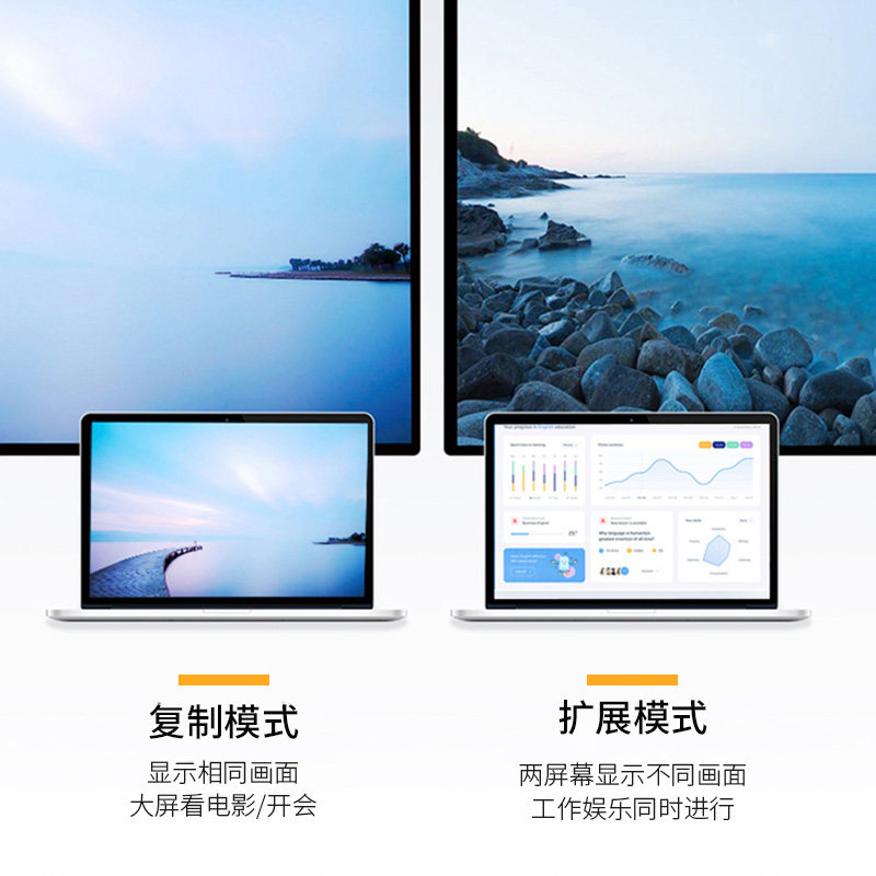 景赛投屏air4平板华为macbook苹果proipad适用于苹果视频线
