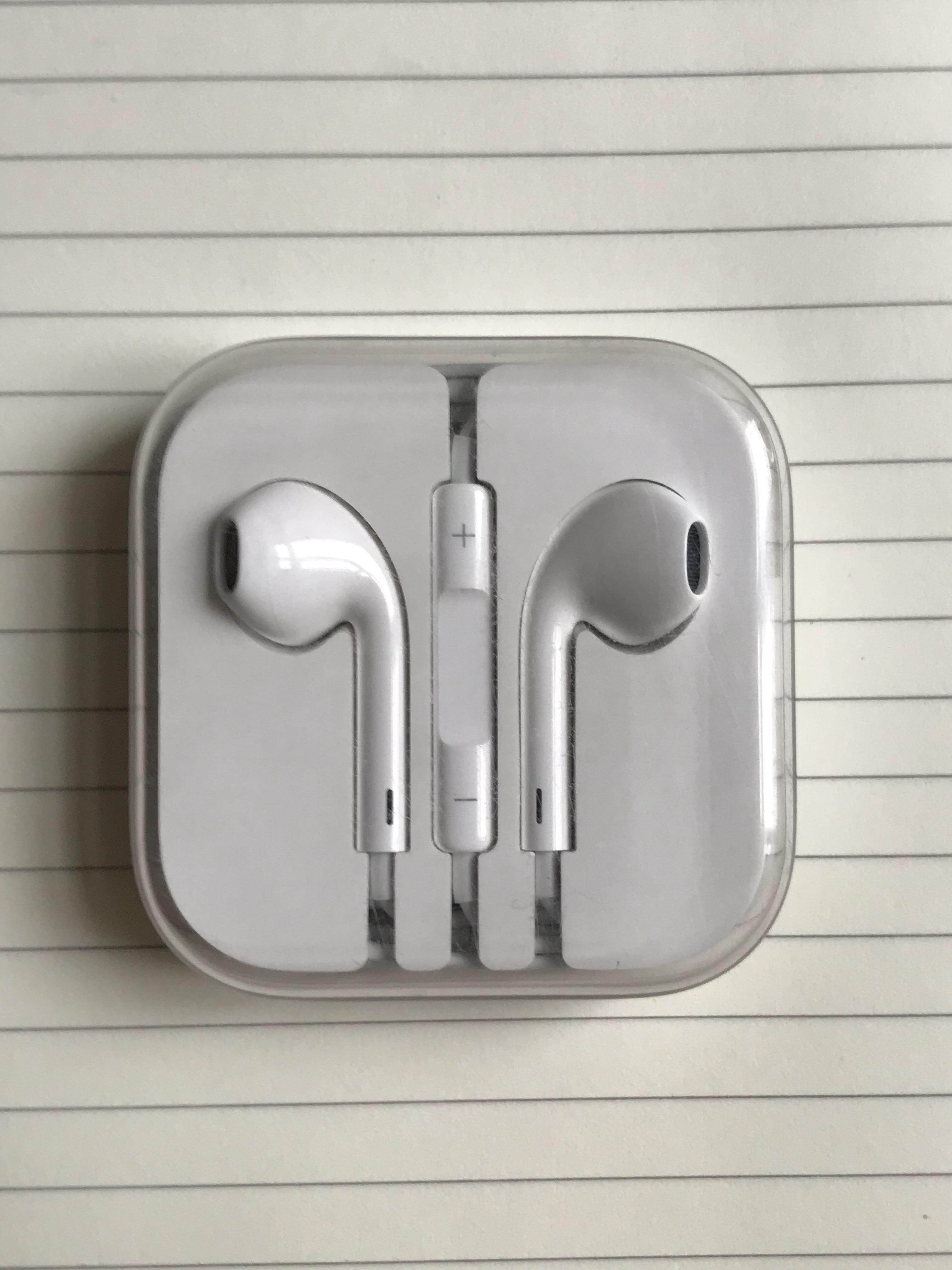 拆机耳机适用于苹果12手机iphone11pro原装扁头圆头耳塞手机耳机