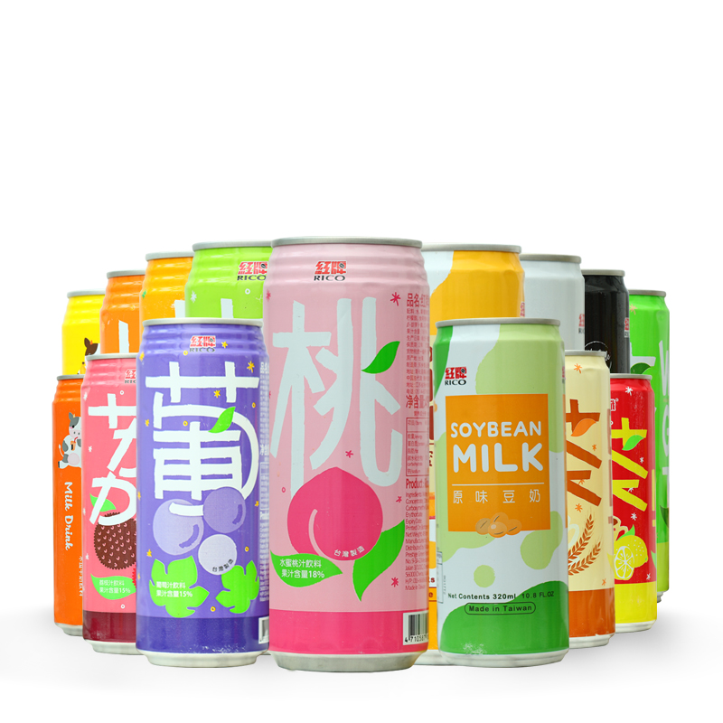 台湾红牌果汁饮料番石榴葡萄荔枝芒果多口味果味饮品490mlx5瓶装