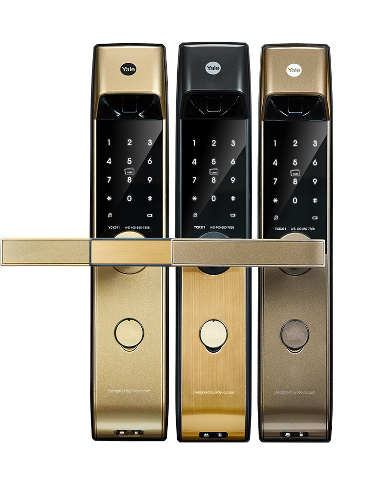11年老店yale耶鲁指纹yck371智能门锁家用防盗门智能门锁