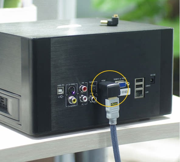 主机电视hdmi转接头直角弯头延长hdmi转接接线转接头