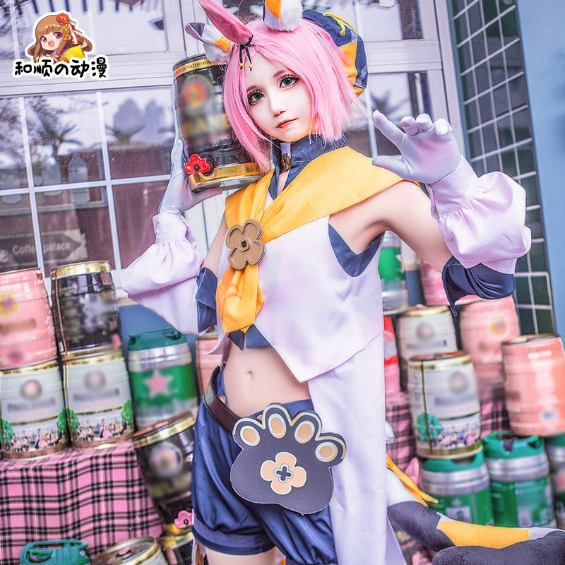 和顺动漫家 原神迪奥娜cos服胡桃空荧行秋cosplay猫尾巴服套装女