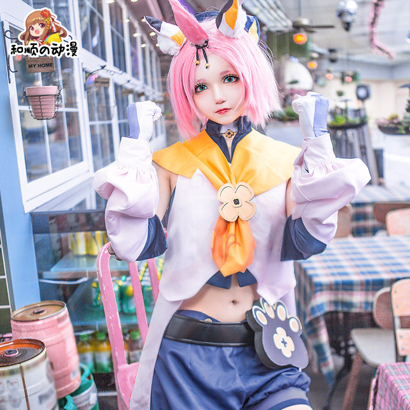 和顺动漫家 原神迪奥娜cos服胡桃空荧行秋cosplay猫尾巴服套装女