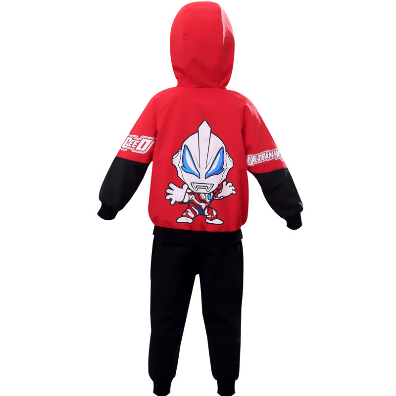 奥特曼连帽风衣套装泽塔银河超人男童外套2021套装
