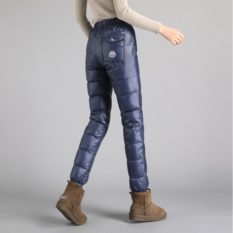 哈尔滨旅游保暖装备白鹅绒羽绒裤女外穿高腰加厚棉裤冬季宽松休闲