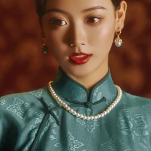 推荐搭配旗袍珍珠项链锁骨复古宫廷配饰饰品项链