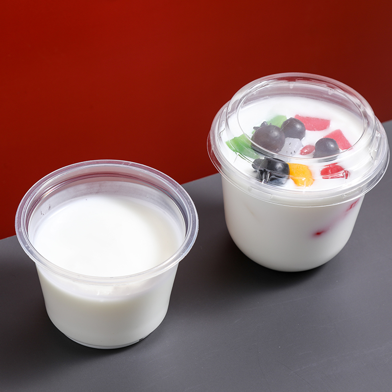 一次性打包双皮奶碗带盖木糠杯慕斯杯布丁杯酸奶杯果冻杯奶茶杯子
