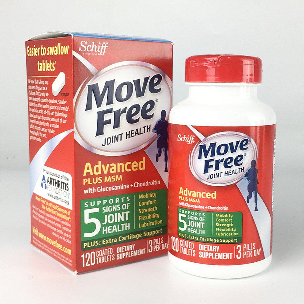 美国直邮movefree氨糖维骨力氨基葡萄糖软骨素补钙保健食品