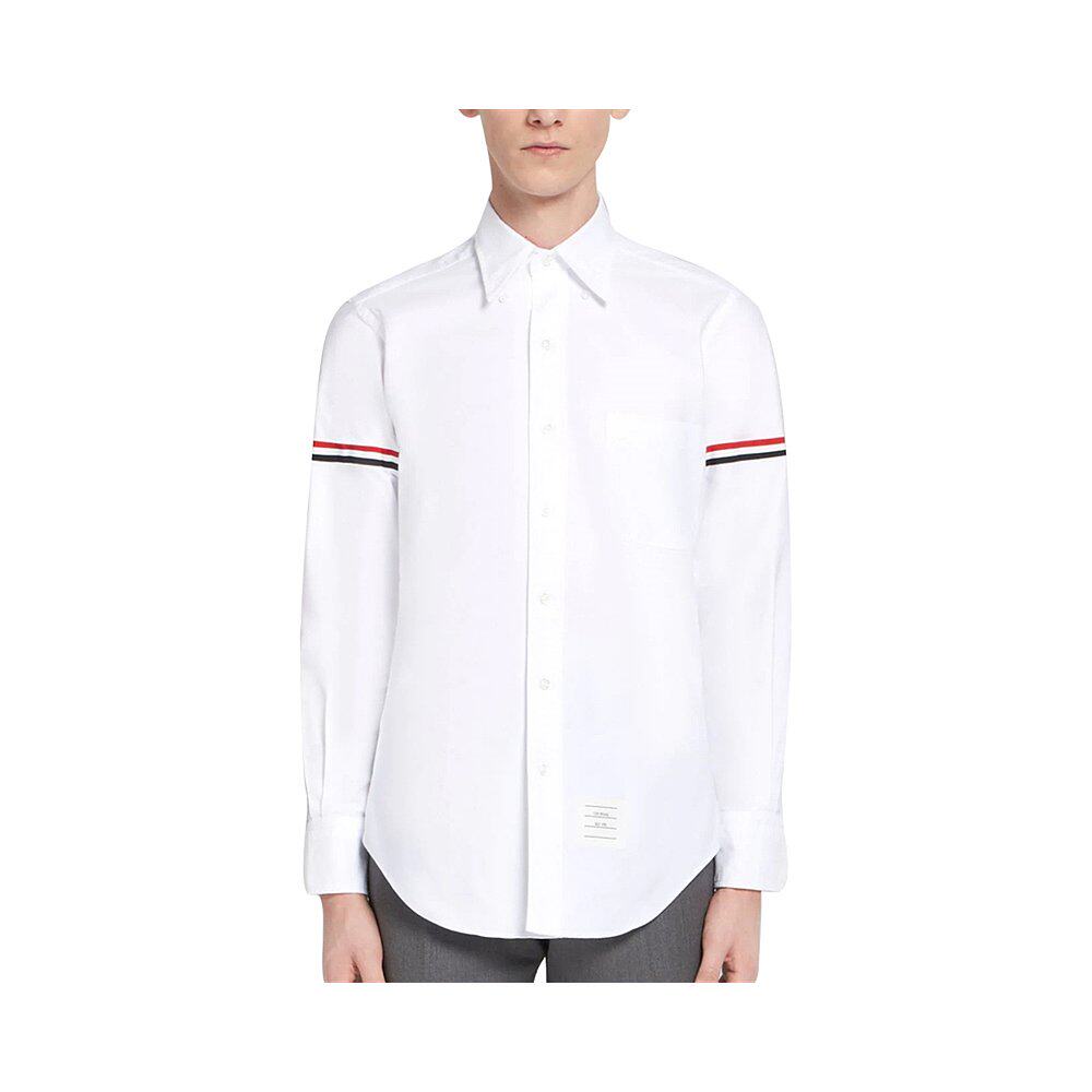 香港直发thombrowne汤姆布朗经典条纹拼饰男士衬衫