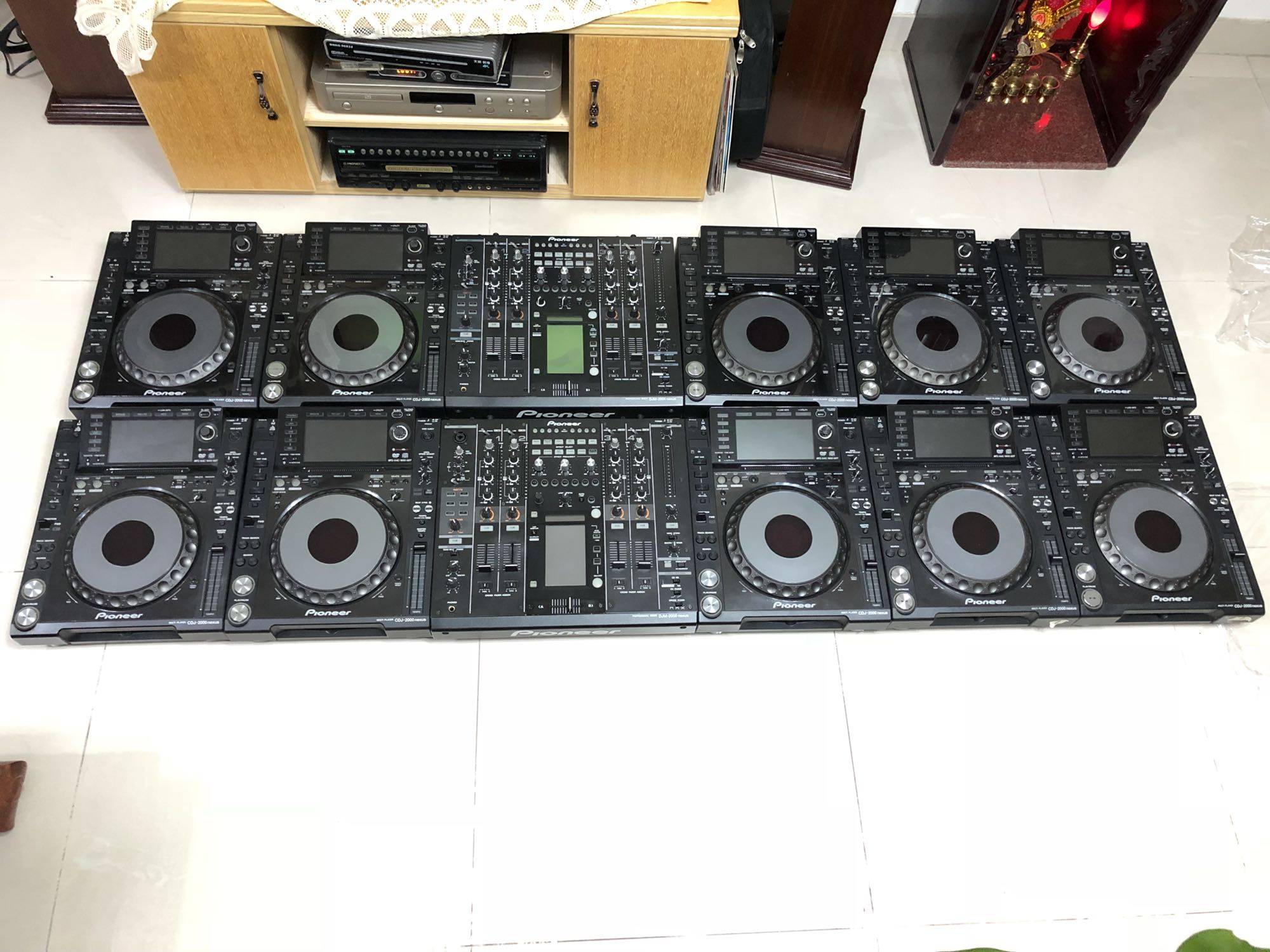 二代碟机先锋cdj2000nexusdjm2000混音台套装打碟机