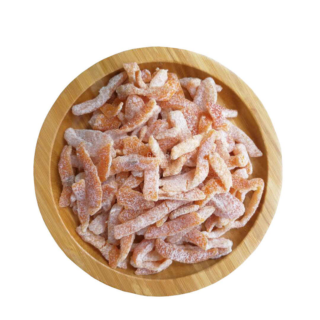 广东蜜饯新会果皮甘甜皮条陈皮条新兴盐津冰糖陈皮