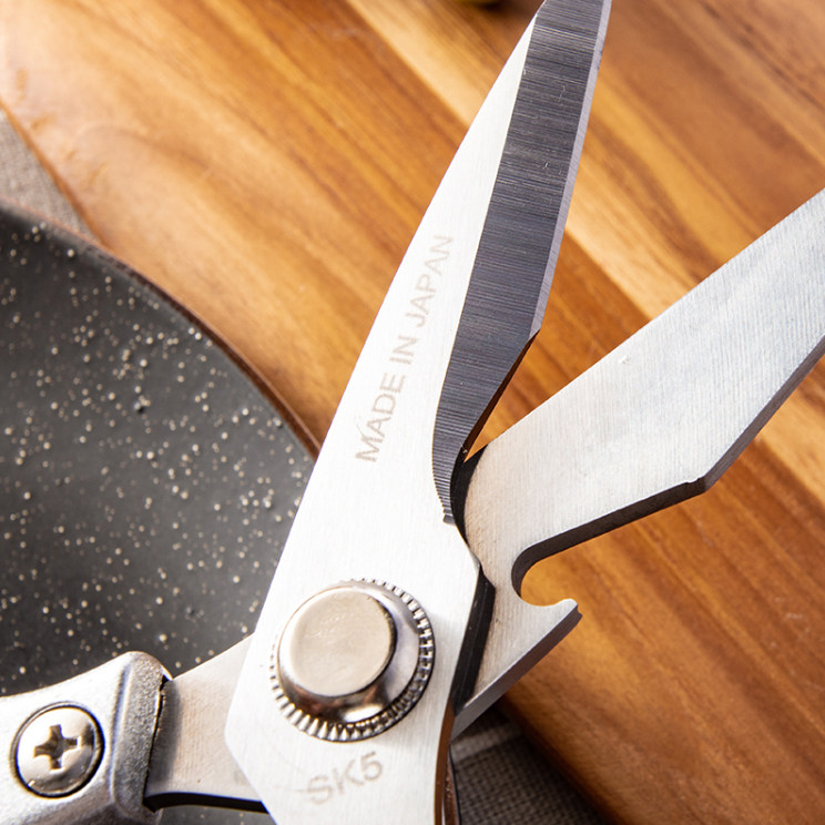 日本进口sk5 第四代加强铝柄鸡骨剪刀 多功能食物剪 不锈钢家用剪