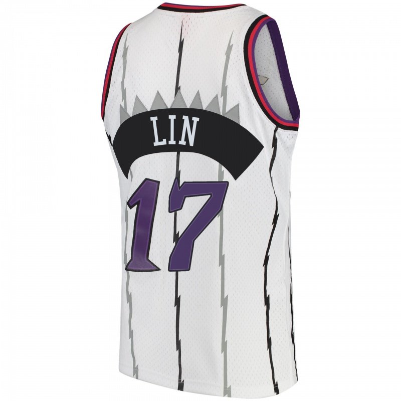 猛龙队17号林书豪球衣黑红白奖励红城市版复古篮球服热压