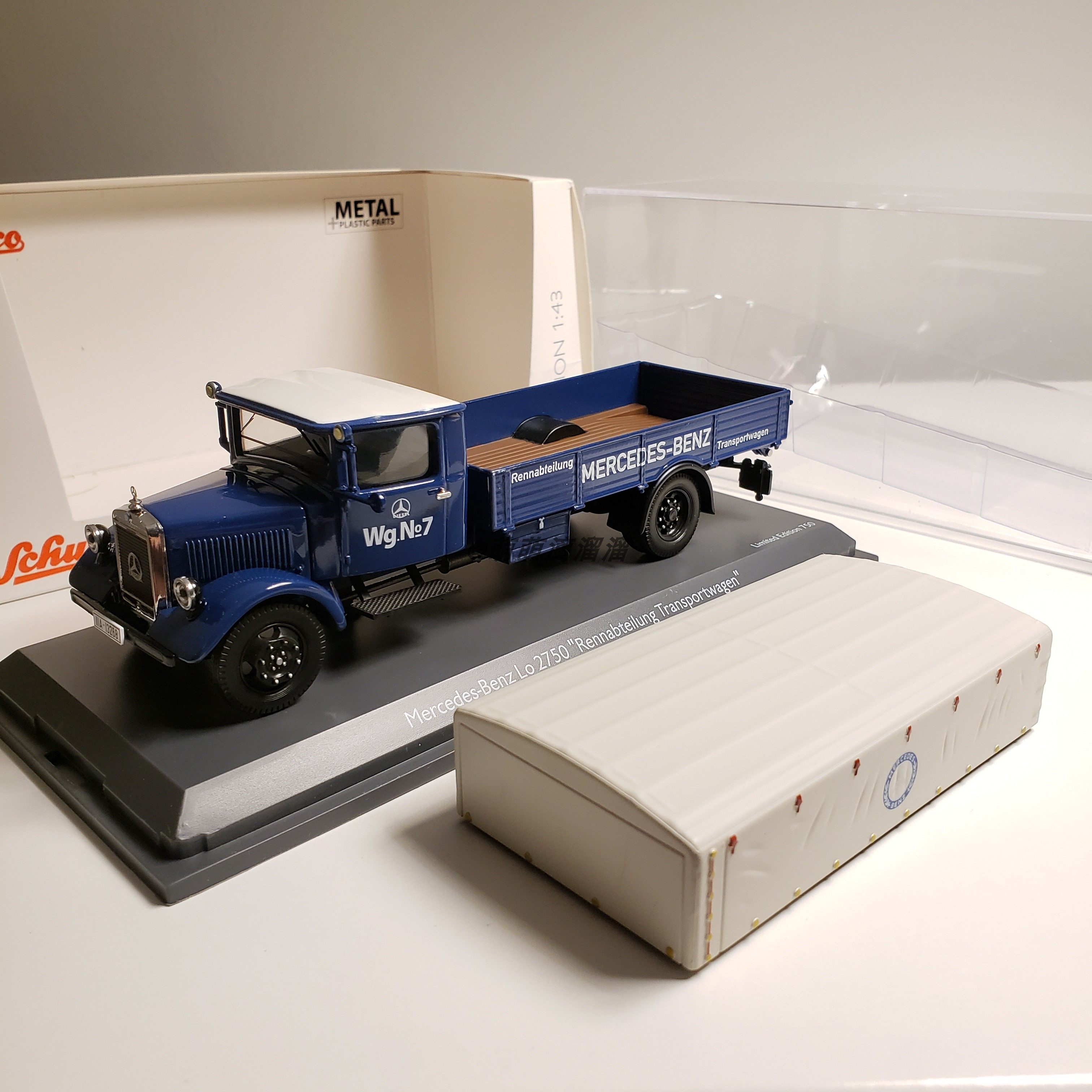 schuco舒克梅赛德斯奔驰lo2750卡车运输车银箭合金车模