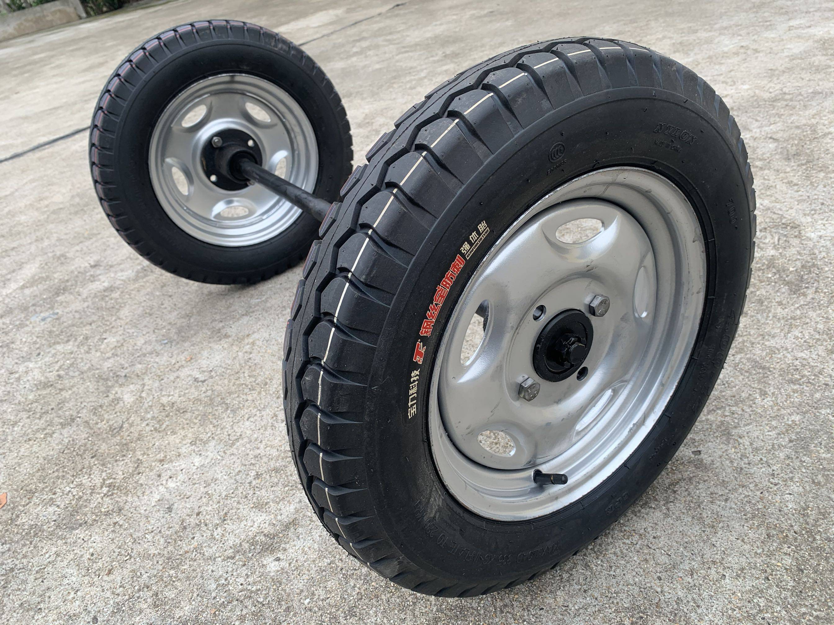 20寸40012钢丝高速马车轮车轮三轮车轮子超耐耐磨脚轮