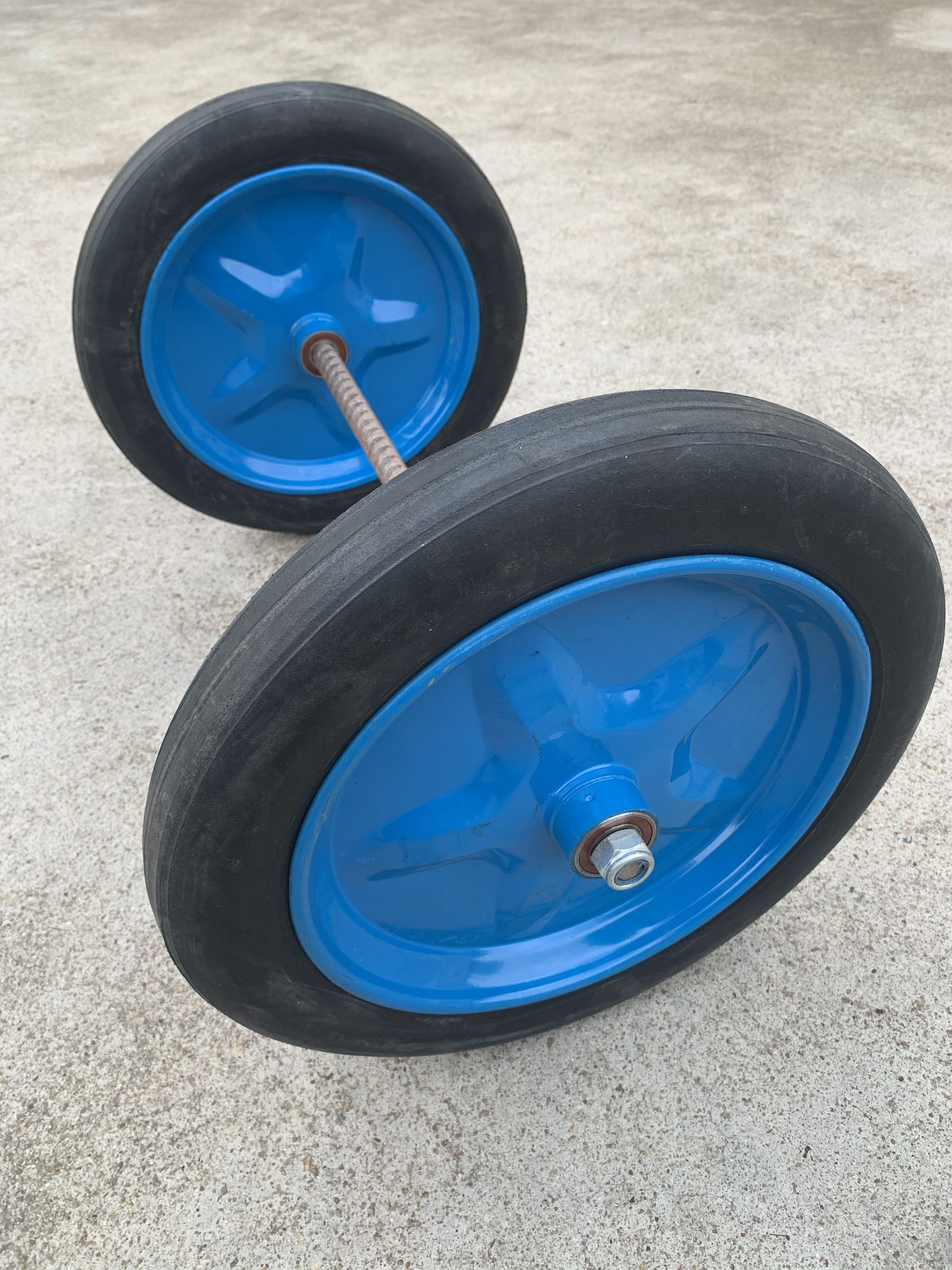 实心16寸30012轮子手推车老虎车轮脚轮