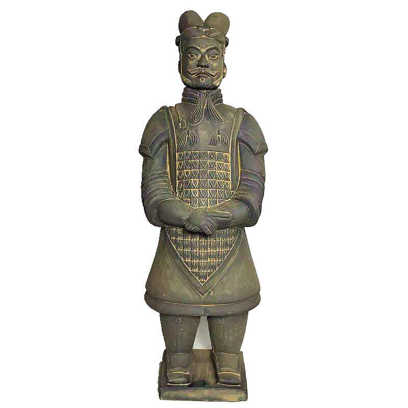 秦始皇兵马俑大摆摆件西安特色工艺品秦俑陶土仿古摆件