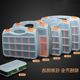 Office objects multi grid storage box box transparent plastic bins to put a coin box home hardware combination multilayer Office objects multi grid storage box box transparent plastic bins to put a coin box home hardware combination multilayer