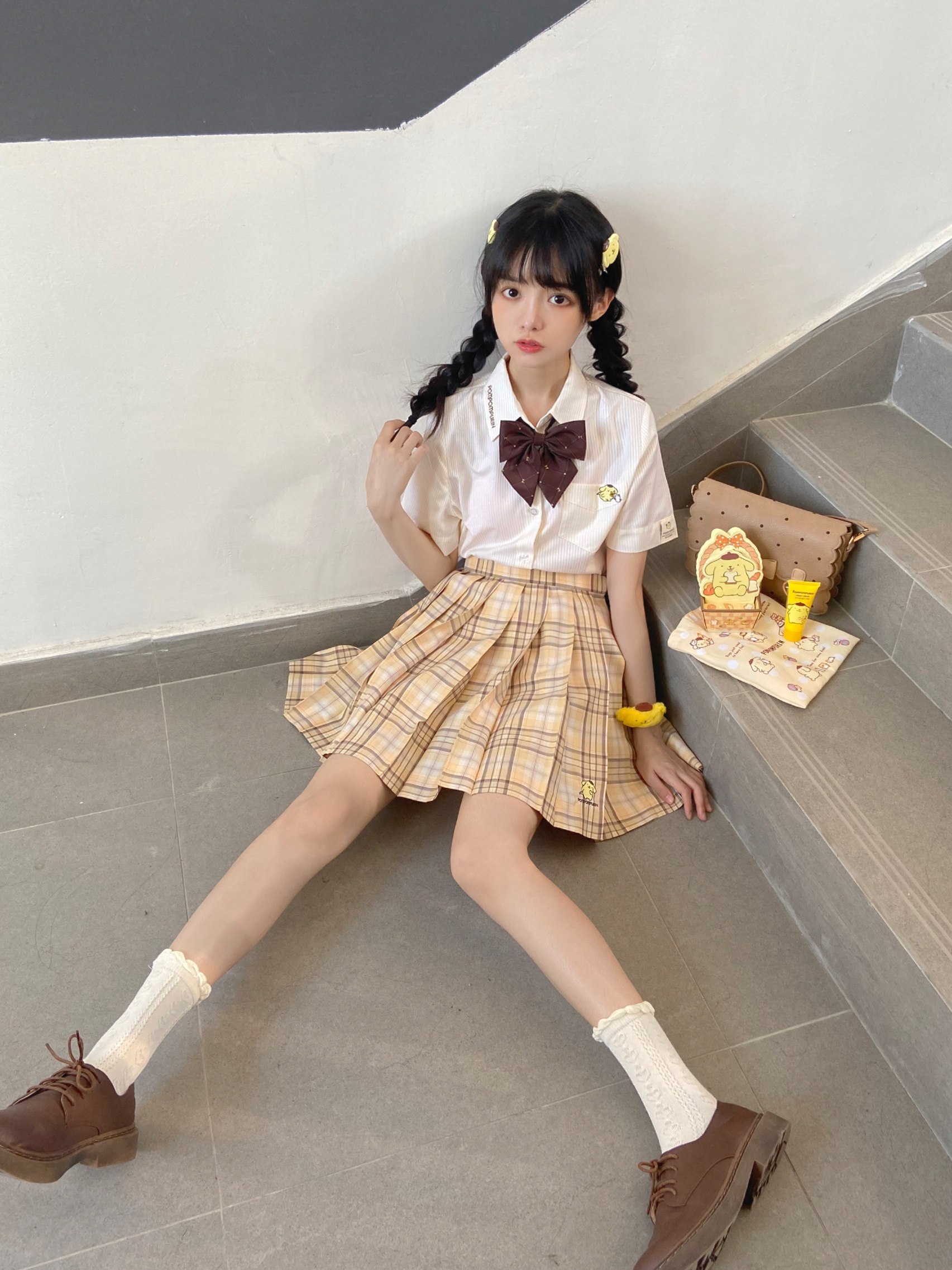 仅限补拍三丽鸥合作甜美可爱可爱布丁布丁狗jk制服cosplay女装