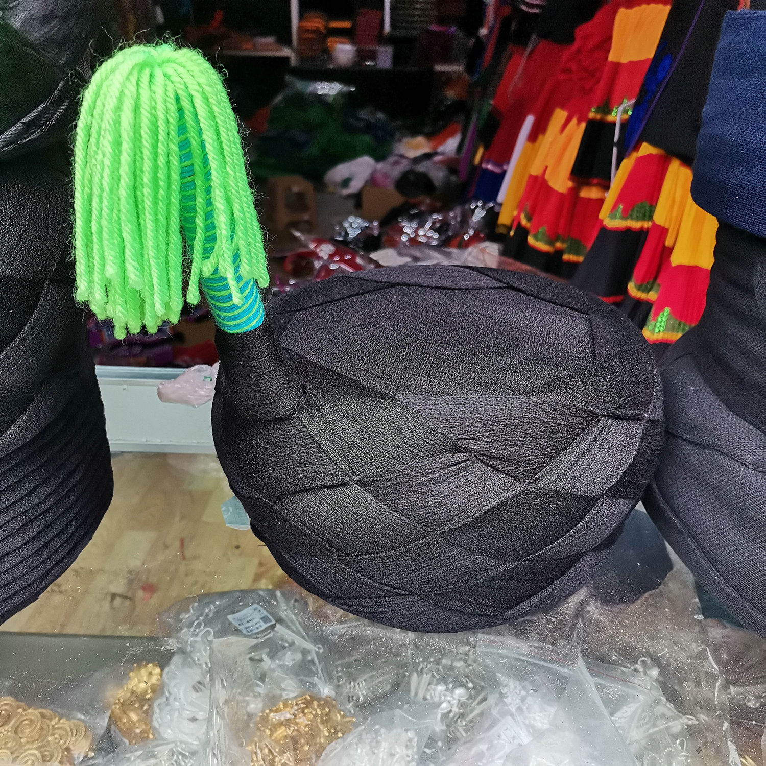 帽子彝族纱帽男士包头男孩子演出道具配饰头饰民族服装定制