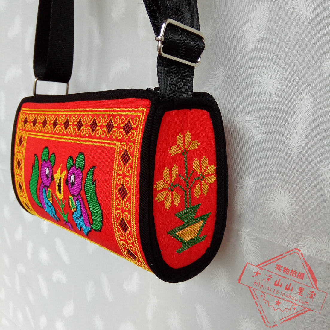 凉山彝族绣花包包单肩挎包民族风少数民族饰品女式女士包袋