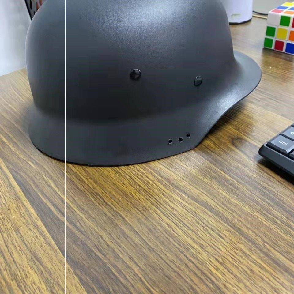 二战德国头盔钢盔德式瓢盔复古机车哈雷摩托车头盔