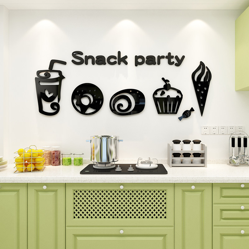 创意餐厅厨房饭店diy背景墙面装饰墙贴