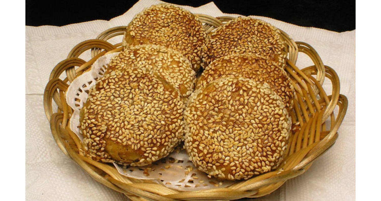 包邮10个 天津老味清真麻酱烧饼糖火烧 芝麻 油酥网红抖音