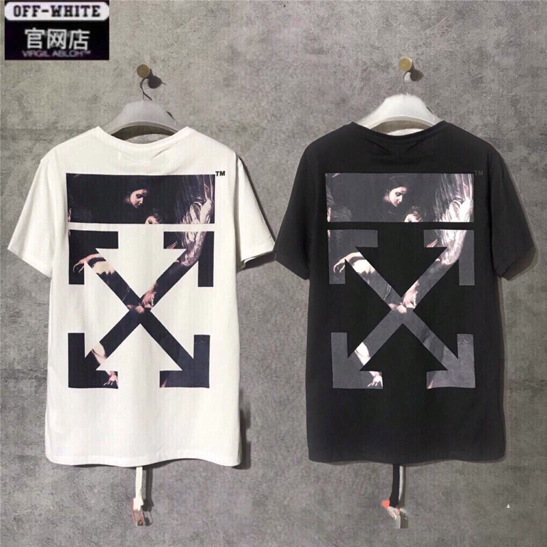 【5折美国]OFF 20SS WHITE彩色短袖T恤OW男女同款短袖T恤
