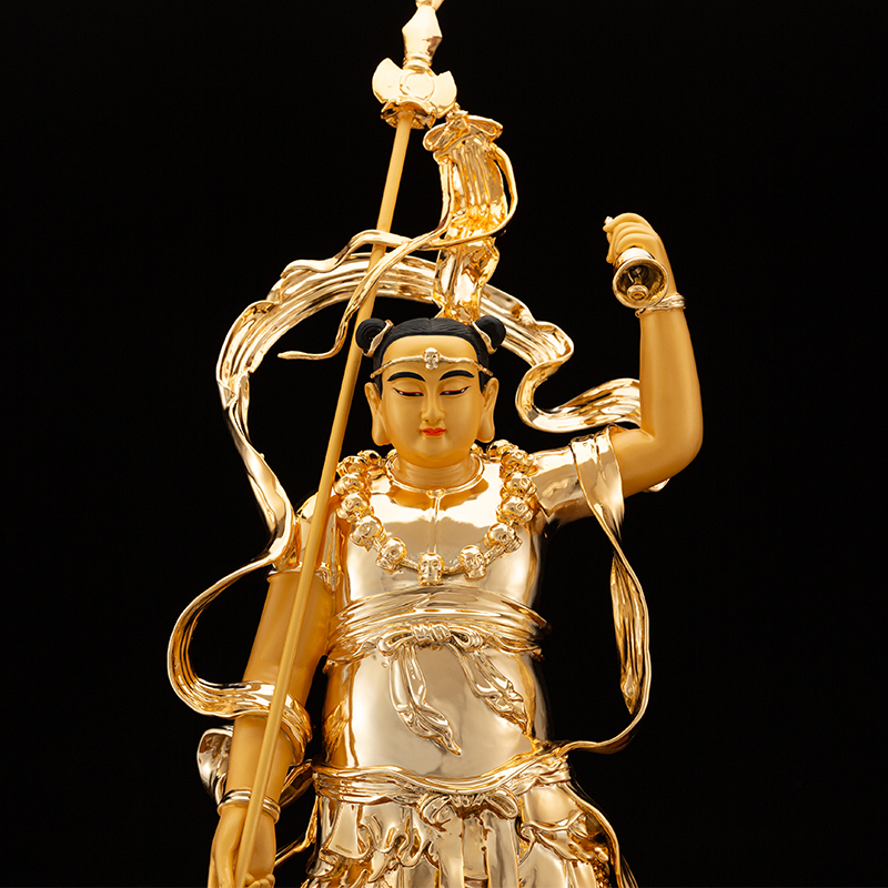 太岁台湾铜像天君殷大地司雷太岁纯铜摆件神像装饰摆件