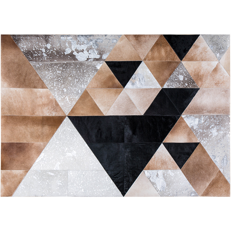 轻奢奢风客厅地毯现代意式极简牛皮卧室床边地毯