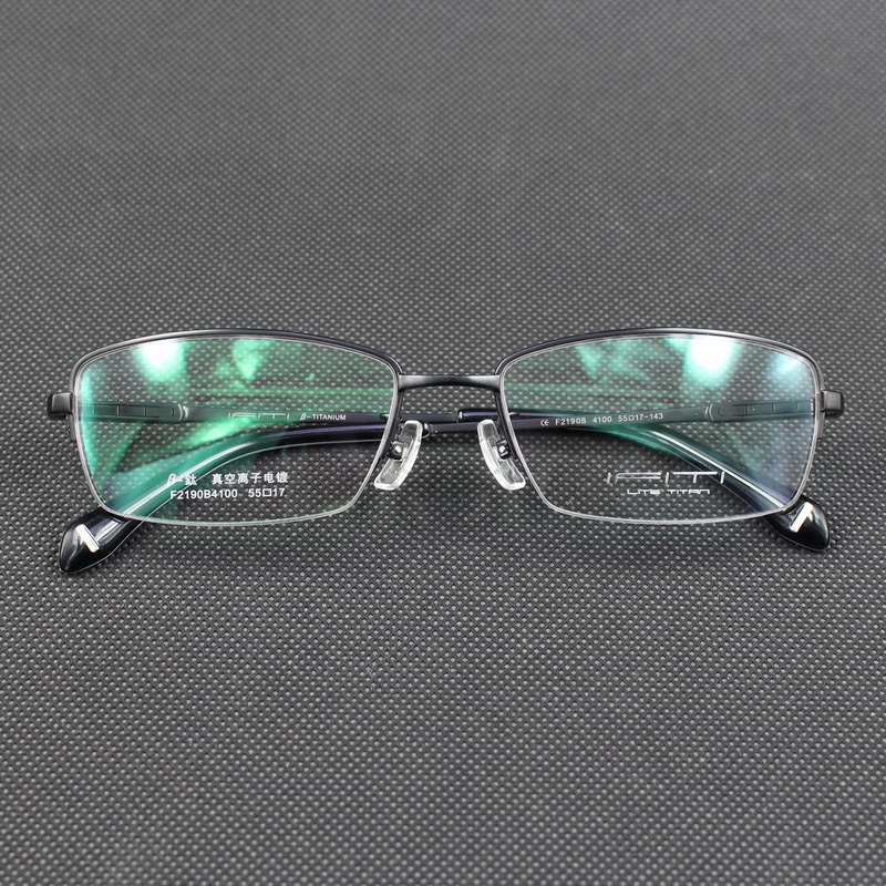 ifiti意形钛眼镜架f2190b4100男女半框记忆钛可配镜片近视眼镜框