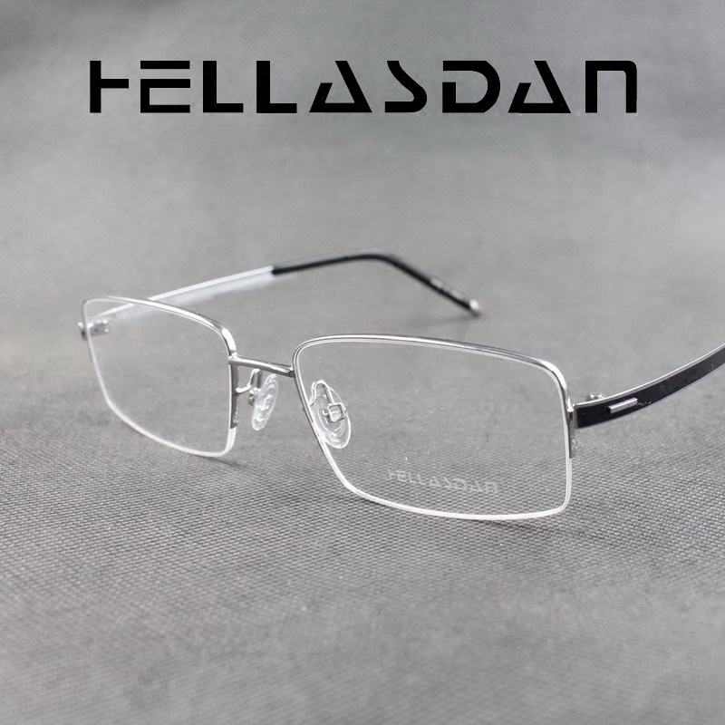 正品德国hellasdan华尔诗丹眼镜镜框男女女款纯钛眼镜架