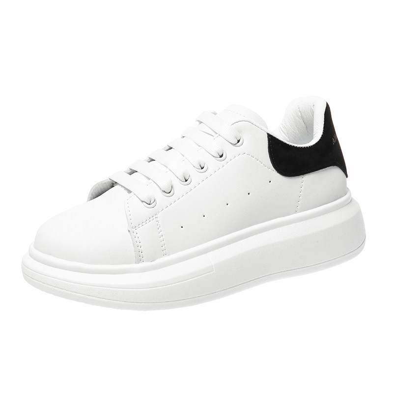 麦昆小白鞋2021新款女鞋鞋内增高休闲百搭白鞋单鞋