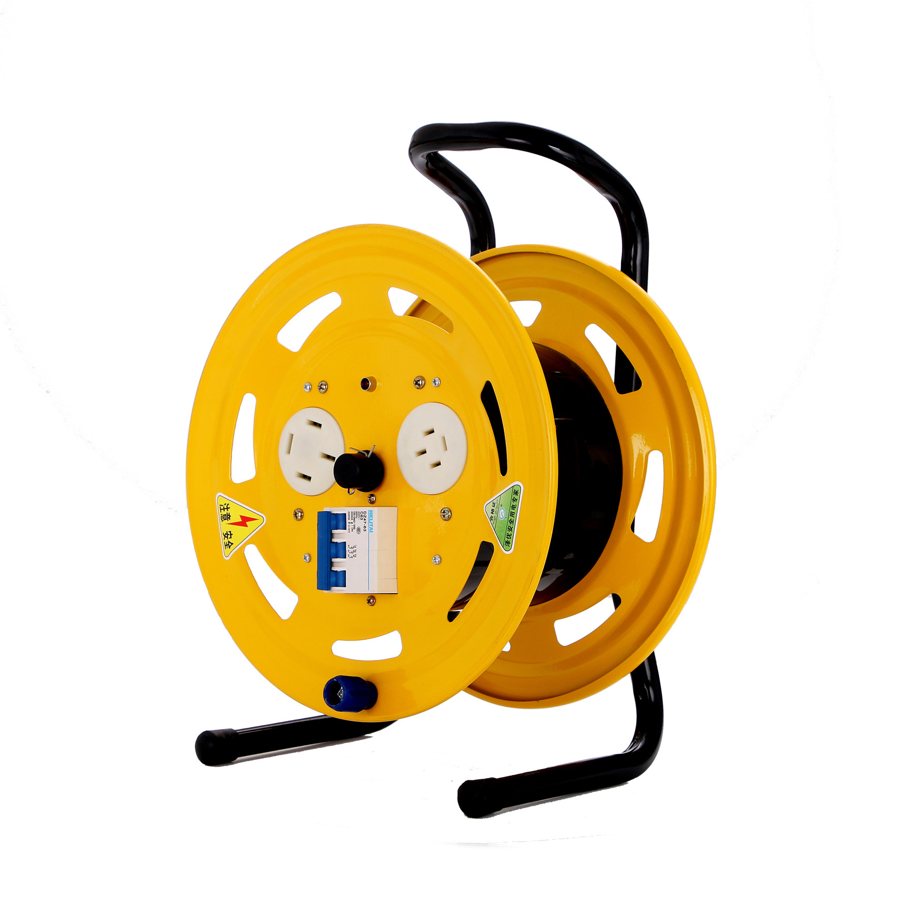 线盘工程移动电缆盘绕收纳电源绕卷线器收线接线板